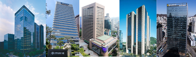 5대 금융지주. [KB·신한·하나·우리·NH농협금융지주]