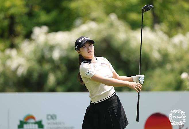 [서울=뉴시스] KLPGA 투어 제1회 DB위민스 챔피언십 첫날 단독 선두에 오른 고지원. (사진=KLPGA 제공) 2026.04.30. *재판매 및 DB 금지