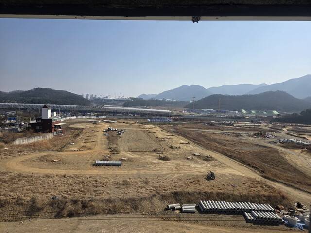 대구법원종합청사가 들어서게 될 수성구 연호지구의 부지 전경. 구아영 기자