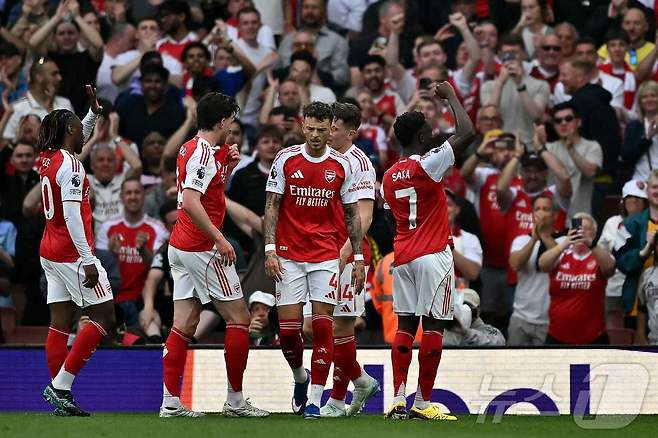 리그 2연승으로 EPL 선두를 질주하는 아스널. ⓒ AFP=뉴스1