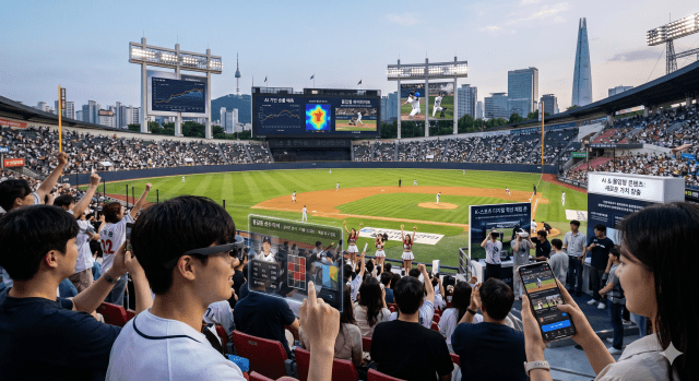 한국 기업도 AI를 포함한 디지털 기술로 스포츠 콘텐츠 부가가치를 높이려는 시도를 보이고 있다. (사진=구글 제미나이)