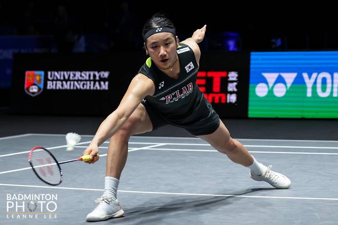 세계배드민턴연맹(BWF) 여자단식 랭킹 1위 안세영(24·삼성생명)이 랭킹 2위 왕즈이(중국)와의 올 시즌 5번째 대결에서 완승을 거뒀다. 사진=대한배드민턴협회