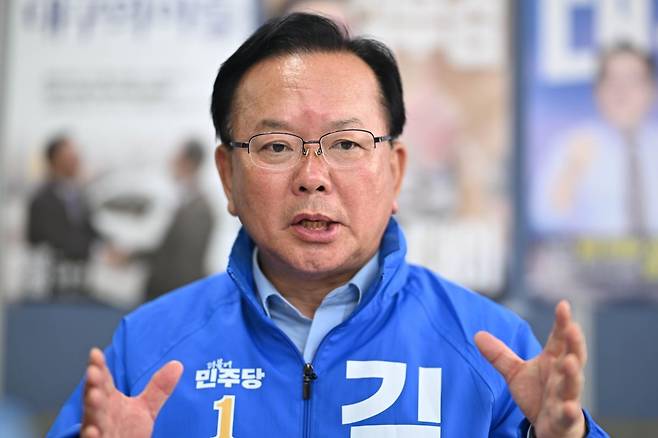 김부겸 더불어민주당 대구시장 후보. 윤웅 기자