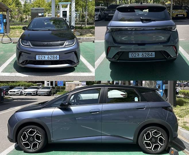 ▲BYD 돌핀 전·후·측면. 사진=박지성 기자