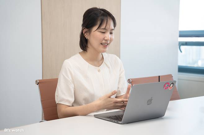 김현아 카페24 마케팅 오토 빌더팀 팀장은 프로 마케팅 도입을 통해 보다 효율적인 업무 환경이 마련됐다고 설명했다./사진 제공=카페24