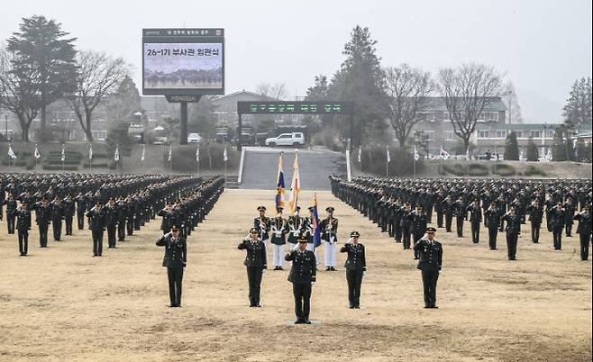 지난 달 26-1기 육군 부사관 임관식 당시 모습 (사진=육군)