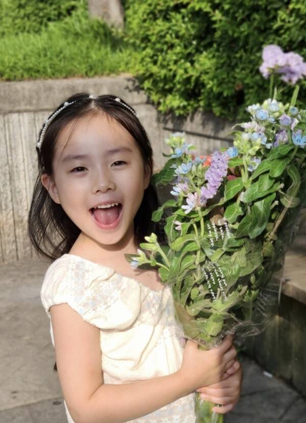 초등학교에 재학 중인 딸 재이 [사진제공=장진영]