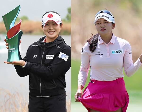 2026년 일본여자프로골프(JLPGA) 투어 메이저 대회 월드 레이디스 챔피언십 살롱파스컵에 출전하는 한국여자프로골프(KLPGA) 투어 멤버 유현조, 노승희 프로. 사진제공=KLPGA (사진을 무단으로 사용하지 마십시오.)