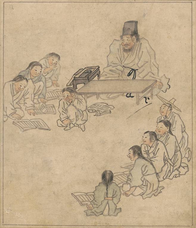 단원 김홍도의 ‘서당’