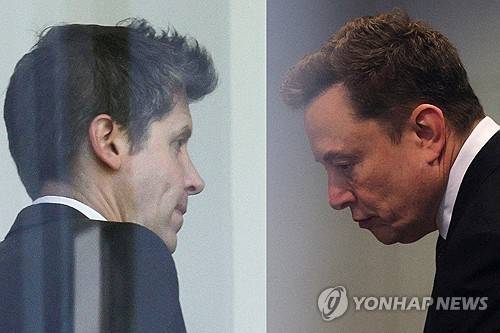 샘 올트먼과 일론 머스크 샘 올트먼 오픈AI 최고경영자(CEO·왼쪽)와 일론 머스크 테슬라 CEO [로이터=연합뉴스 자료사진]