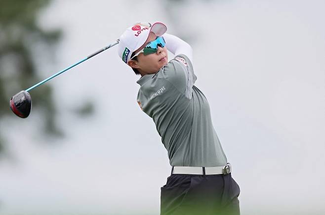김효주가 LPGA투어 메이저대회 셰브론 챔피언십에서 티샷하고 있다. 김효주는 올해 LPGA투어에서 2승을 올렸고 세계랭킹 3위다.