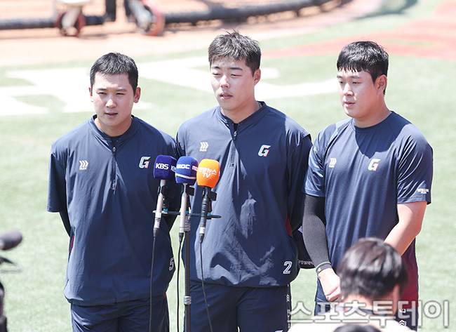 김세민-고승민-나승엽 / 사진=권광일 기자