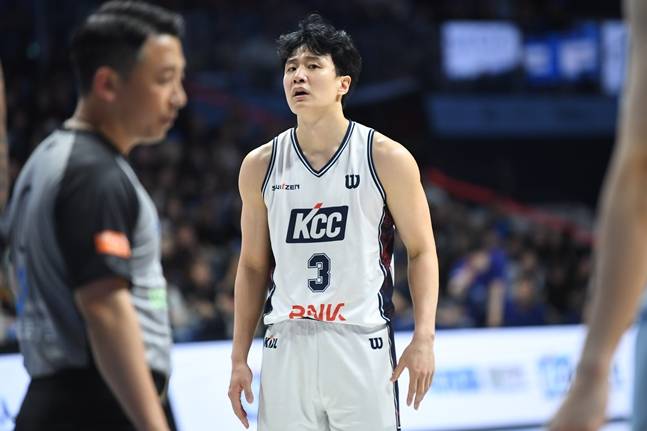 5일 오후 2시 고양 소노 아레나에서 열린 2025~2026 LG전자 프로농구 챔피언결정전(7전 4선승제) 1차전 경기 중 허웅. /사진=KBL 제공