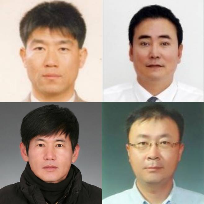 왼쪽 상단부터 시계방향으로 이연수 성균관대 감독, 정윤진 덕수고 감독, 맹일혁 백마초 감독, 고천주 송원대 감독. /사진=KBSA 제공
