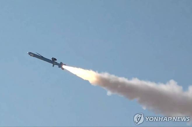 이란 혁명수비대의 순항 미사일 발사 훈련(기사와 직접 관련 없음) [세파뉴스/EPA 연합뉴스 자료사진 재판매 및 DB 금지]