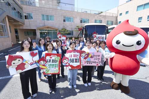 지난 4일 전 세계 유월절사랑 생명사랑 1895차 헌혈릴레이가 진행된 ‘인천청천 하나님의 교회’ 현장./하나님의 교회 제공
