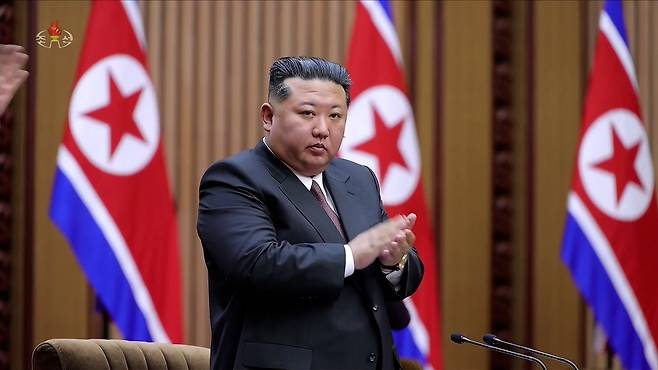 김정은 북한 국무위원장. 조선중앙TV 연합뉴스