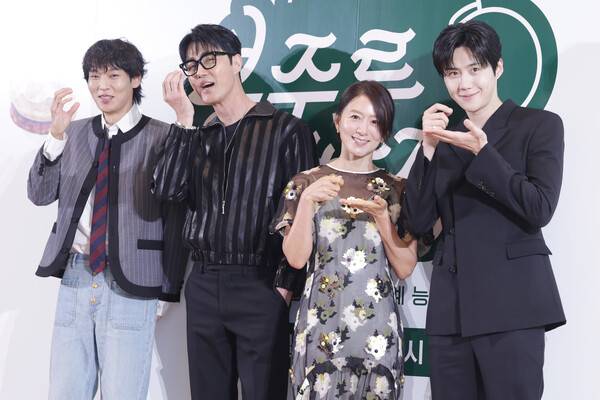 6일 오전 서울 명동 커뮤니티하우스 마실에서 열린 쿠팡플레이 '봉주르빵집' 제작발표회에 참석한 주역들 ⓒ이혜영 기자 lhy@hankooki.com