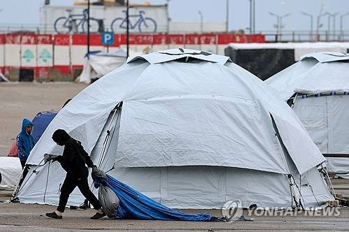 레바논 베이루트의 공동 대피소 [EPA=연합뉴스 자료사진 제공]