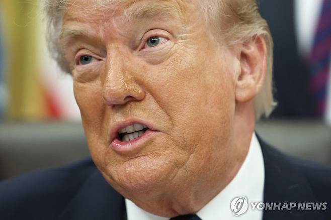 트럼프 대통령 [EPA 연합뉴스. 재판매 및 DB 금지]