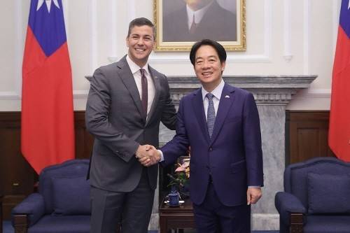 2024년 5월 산티아고 페냐 파라괴이 대통령(왼쪽)과 라이칭더 대만 총통 [대만 총통부 캡처. 재판매 및 DB 금지]