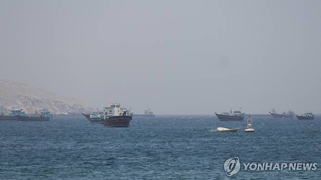 호르무즈 해협. 기사와 상관없는 자료사진입니다. [로이터 연합뉴스 자료사진. 재판매 및 DB 금지]
