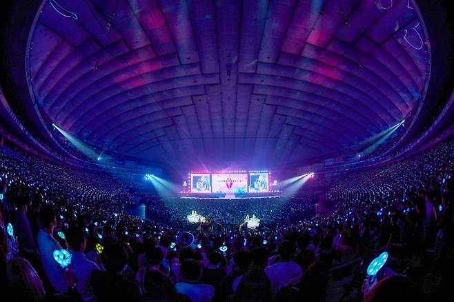 그룹 에스파가 지난달 25~26일 일본 도쿄돔에서 콘서트를 열고 9만4000명의 관객을 동원했다. /사진=SM엔터테인먼트 제공