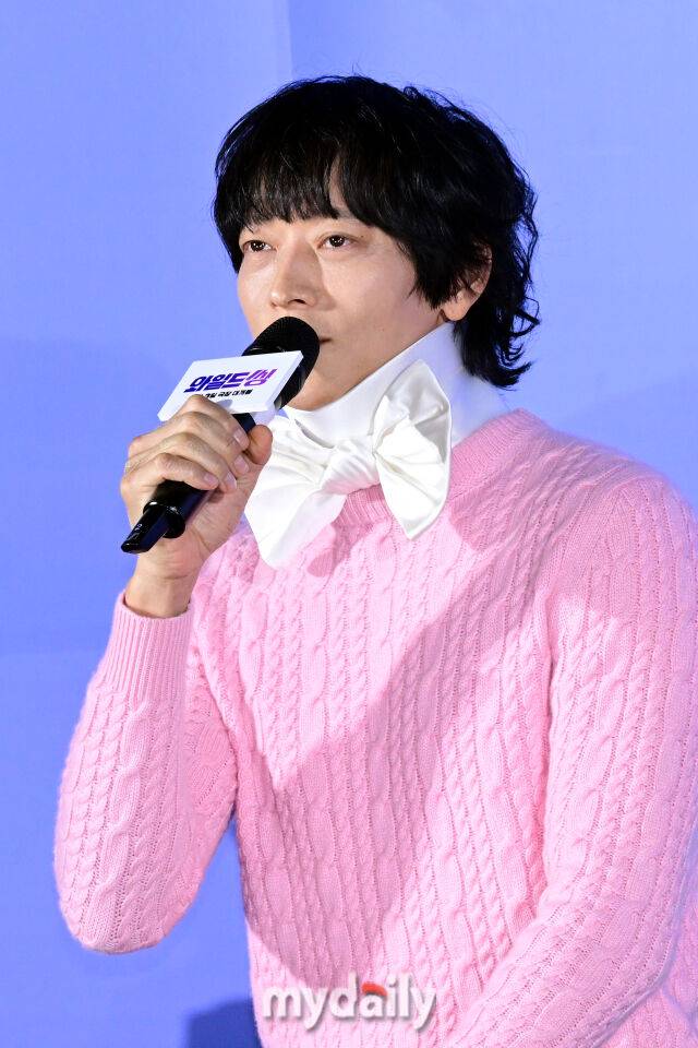 2026년 5월 7일 오전 서울 건대입구 롯데씨네마에서 진행된 영화 '와일드 씽' 제작발표회에서 강동원이 취재진의 질문에 답하고 있다. / 곽경훈 기자