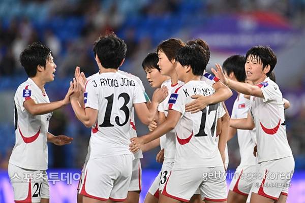 북한 여자 축구대표팀 / 사진=GettyImages 제공