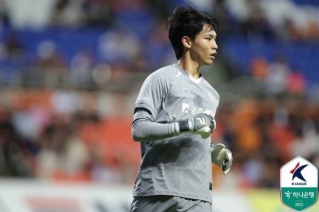 광주FC 노희동 골키퍼. /사진=한국프로축구연맹 제공