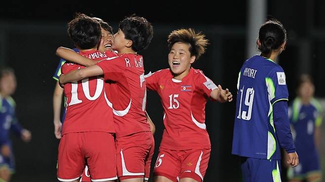8일 중국 쑤저우 타이후 풋볼 스포츠 센터에서 열린 2026 아시아축구연맹(AFC) 17세 이하(U-17) 여자 아시안컵 한국과 북한의 조별리그 C조 최종전 모습. /사진=AFC 제공