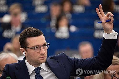 조르당 바르델라 프랑스 극우 정당 RN 대표 [AFP 연합뉴스 자료사진. 재판매 및 DB 금지]