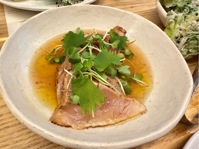 Tomo Seattle's albacore tataki (Hong Yoo/The Korea Herald)