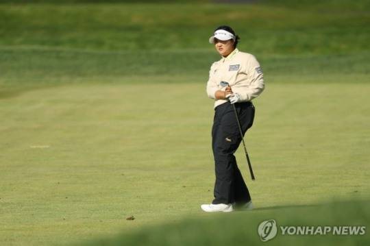 유해란의 2라운드 경기 모습 / 사진=연합뉴스
