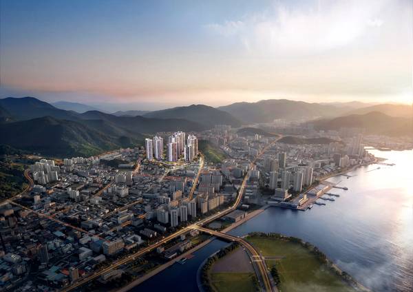 태영건설이 창원시 마산합포구 자산동에 공급하는 메트로시티 자산 데시앙 조감도. /태영건설