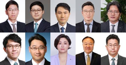 (왼쪽 상단부터 시계방향으로)유종우 한국투자증권, 윤석모 삼성증권, 이영곤 토스증권, 이진우 메리츠증권, 황승택 하나증권, 이승훈 IBK투자증권, 김학균 신영증권, 박연주 미래에셋증권, 양지환 대신증권, 김동원 KB증권 리서치센터장/각 사 제공