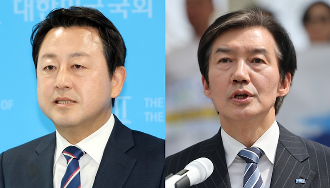 경기 평택을 국회의원 보궐선거에 나선 민주당 김용남 의원과 조국혁신당 조국 대표 [연합뉴스 편집]