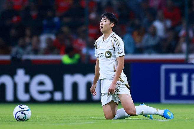손흥민이 이끄는 LA FC가 북중미카리브해축구연맹(CONCACAF) 챔피언스컵에서 탈락했다. 사진은 지난 7일 경기 장면 /로이터=뉴스1
