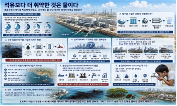 환경오염에 취약한 물에 대한 상상도. 김태준 한반도안보문제연구소장 AI 그림