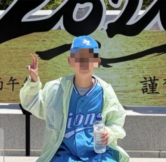 ▲ 10일 오후 청송 주왕산국립공원 산행 중 실종된 초등학생이 실종 되기 전 주왕산 대전사에서 촬영한 사진. 부모 제공