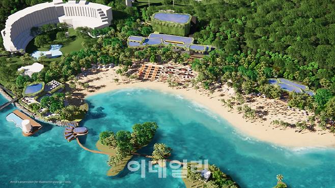 그레이터 센토사 마스터 플랜에 기반해 해안 보호 전략과 연계된 이벤트 공간을 갖춰 새롭게 정비된 실로소 해변 모습을 담은 조감도 (사진=SGD)