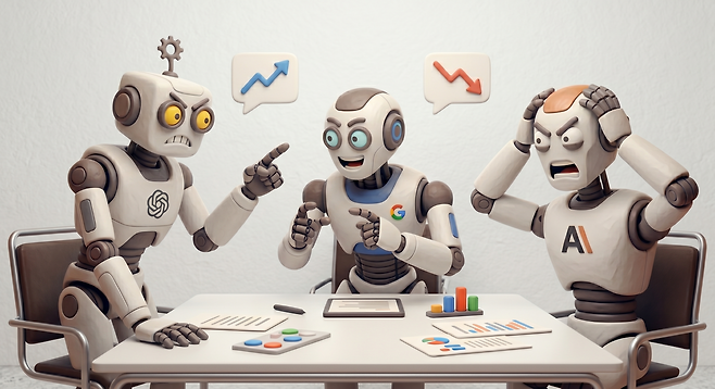 AI 모델마다 직종별 ‘AI 노출 점수’ 평가가 제각각이라는 연구 결과가 나왔다. 일자리 정책의 기초가 되는 지표의 객관성 확보를 위해 다각도 분석이 필요하다는 분석이다. 제미나이 생성 이미지
