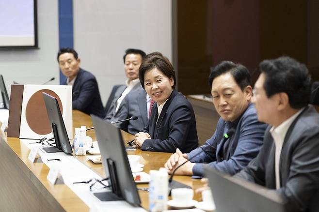 삼성 기흥캠퍼스 방문한 양향자 후보. [양향자 후보 캠프]