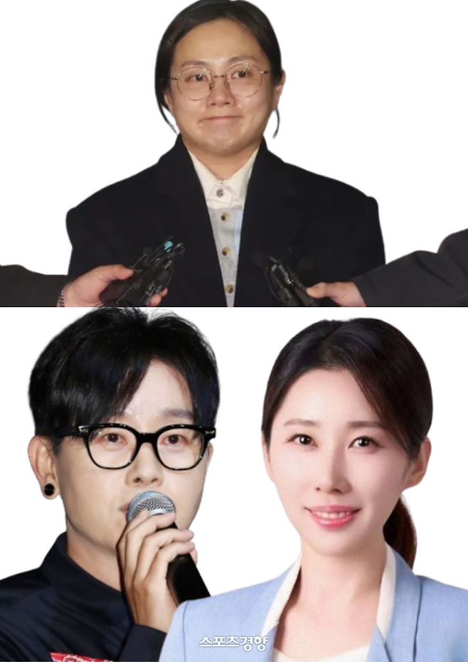 (위부터 시계방향으로) 박나래·박민영·이승환. 사진 제공=연합뉴스, 박민영 페이스북, 연합뉴스.