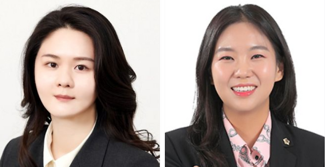 ▲ 국민의힘 중앙당 영입 인재 발탁 청년 김태은(왼쪽) 씨, 추선미 성남시의원. /사진제공=국민의힘, 성남시의회