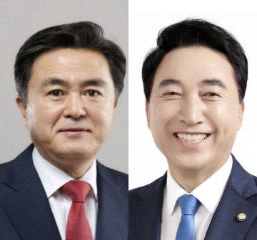 김태흠<왼쪽>·박수현 후보. [사진=김태흠·박수현 캠프 제공]