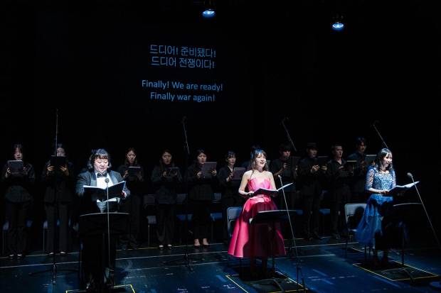 오페라극 ‘세 번째 전쟁’ 시범 공연의 한 장면.<ACC 제공>