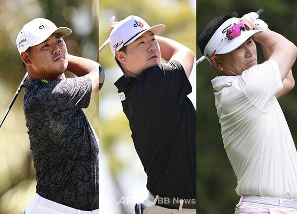 2026년 미국프로골프(PGA) 투어 메이저 대회 PGA 챔피언십에 출전하는 김시우, 임성재, 양용은 프로. 사진제공=ⓒAFPBBNews = News1 (사진을 무단으로 사용하지 마십시오.)