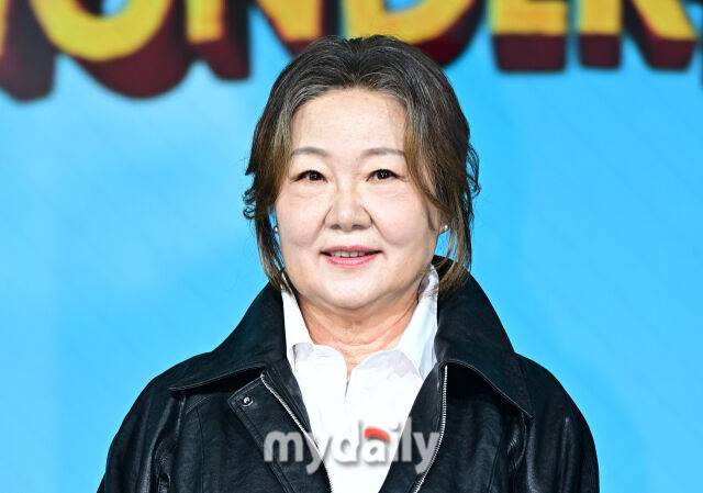 배우 김해숙이 12일 서울 동대문 JW메리어트에서 진행된 넷플릭스 시리즈 '원더풀스' 제작발표회에 참석했다.'원더풀스 '는 1999년 세기말, 우연히 초능력을 가지게 된 동네 모지리들이 평화를 위협하는 빌런에 맞서 세상을 지키기 위해 고군분투하는 초능력 코믹 어드벤처다. / 한혁승 기자(hanfoto@mydaily.co.kr)
