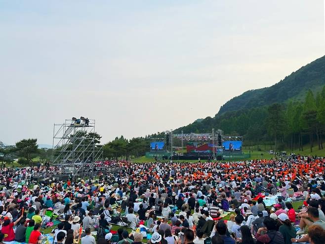 작년 서원밸리 자선 그린 콘서트 모습. 대보그룹 제공.
